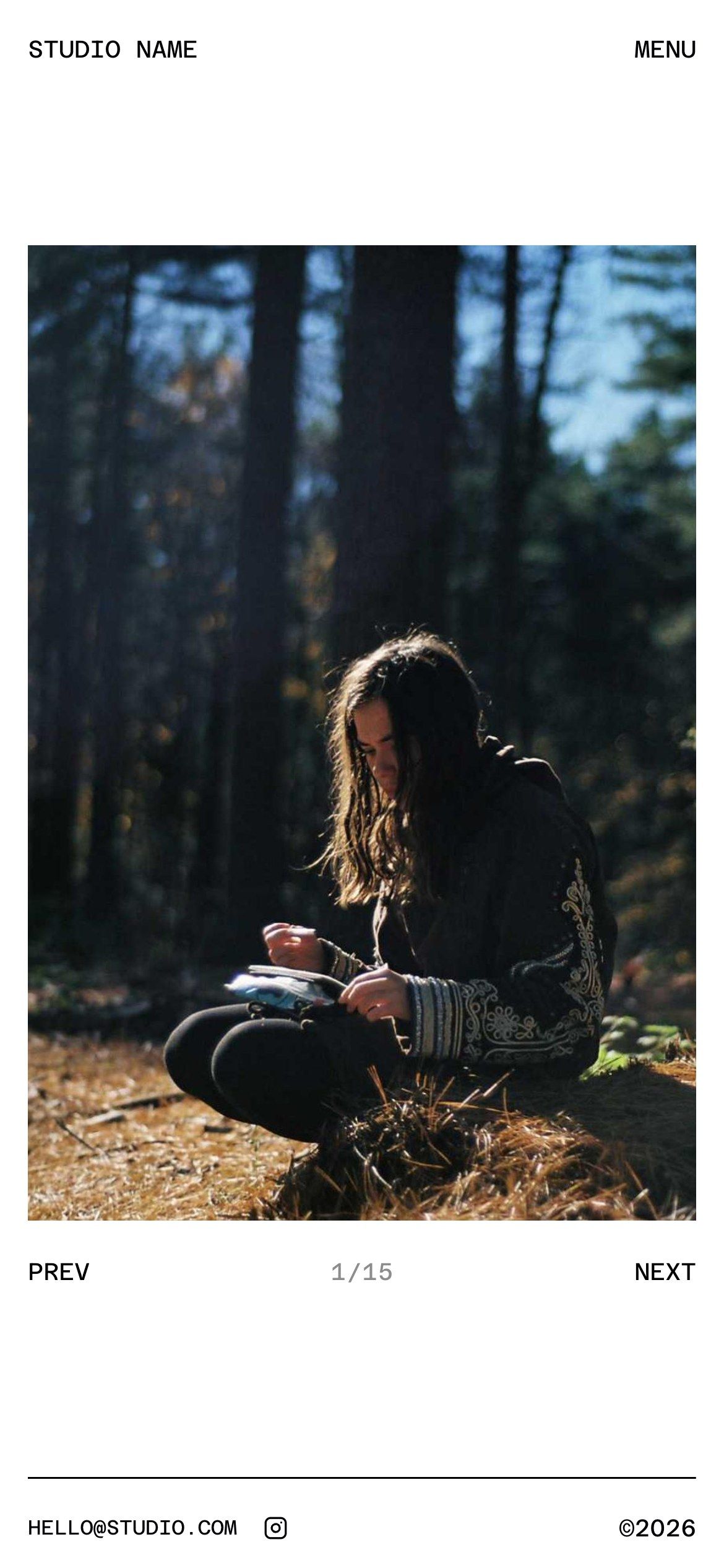 The slideshow on a phone